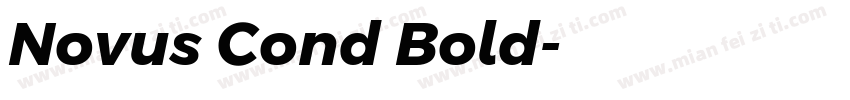 Novus Cond Bold字体转换